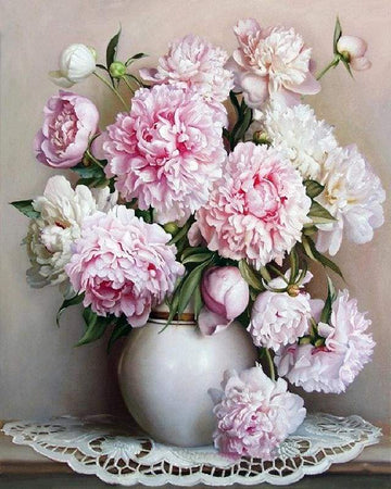 Paint by Numbers Kit - Vase of Peonies
