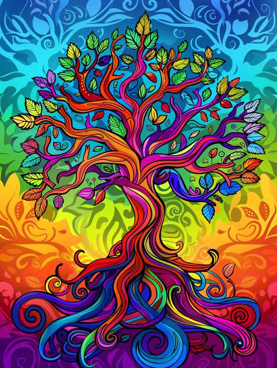 Paint by Numbers Kit - Vibrant Tree of Life