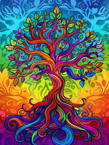 Paint by Numbers Kit - Vibrant Tree of Life