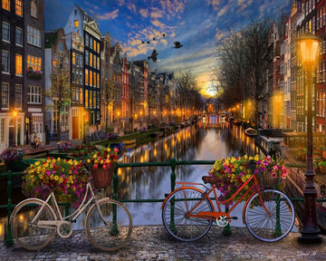 Paint by Numbers Kit - View of Amsterdam canal