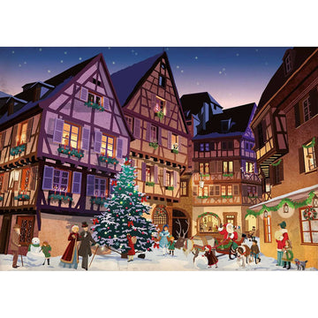 Diamond Paintings - Village House Christmas Tree