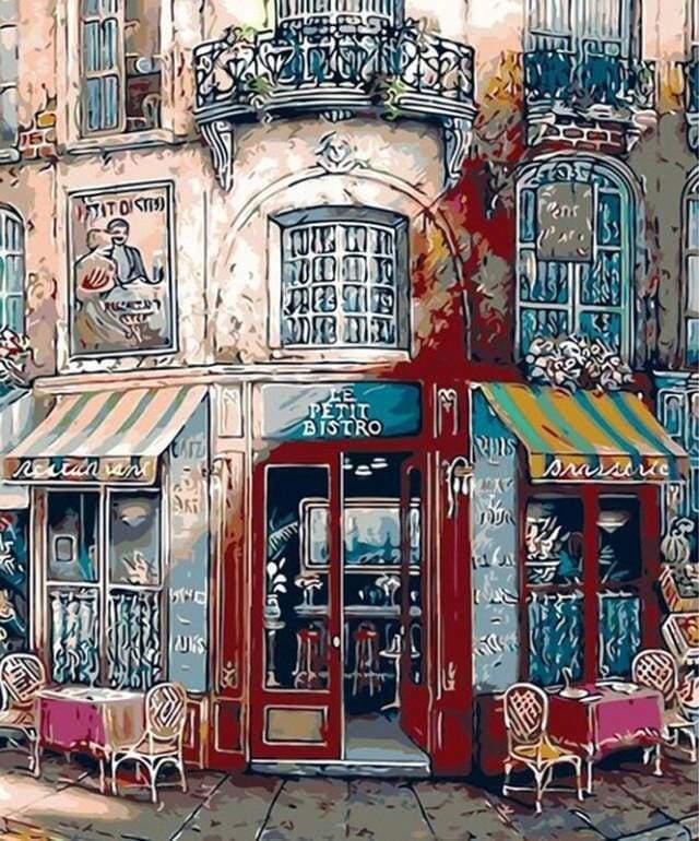 Paint by Numbers Kit - Vintage Bistro