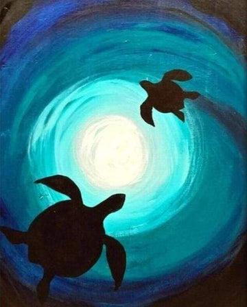Paint by Numbers Kit - Vortex Turtles