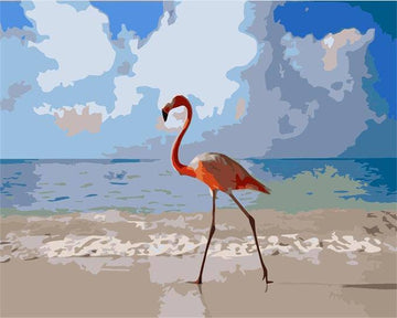 Paint by Numbers Kit - Walking Flamingo Bird