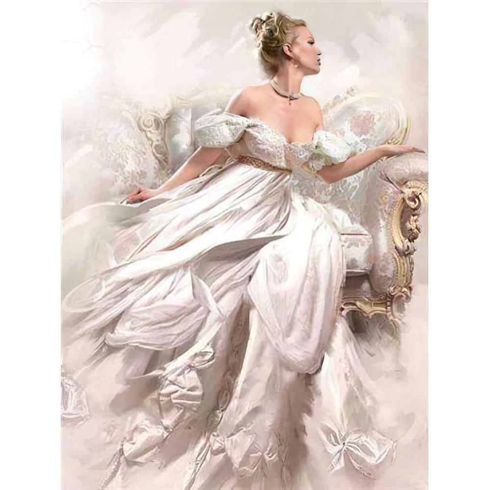 Diamond Paintings - White Beauty