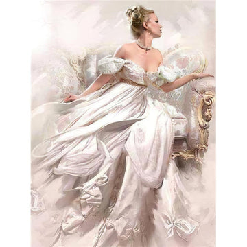 Diamond Paintings - White Beauty