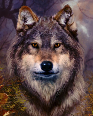 Paint by Numbers Kit - Wolf head