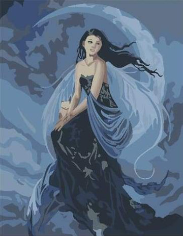 Paint by Numbers Kit - Woman and Moon