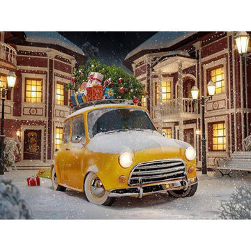 Diamond Paintings - Yellow Cab Christmas