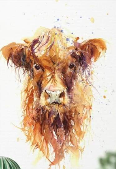 Paint by Numbers Kit - Yellow Cow