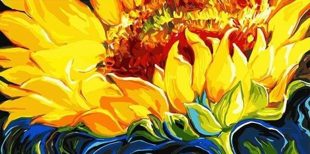 Paint by Numbers Kit - Yellow Sunflowers