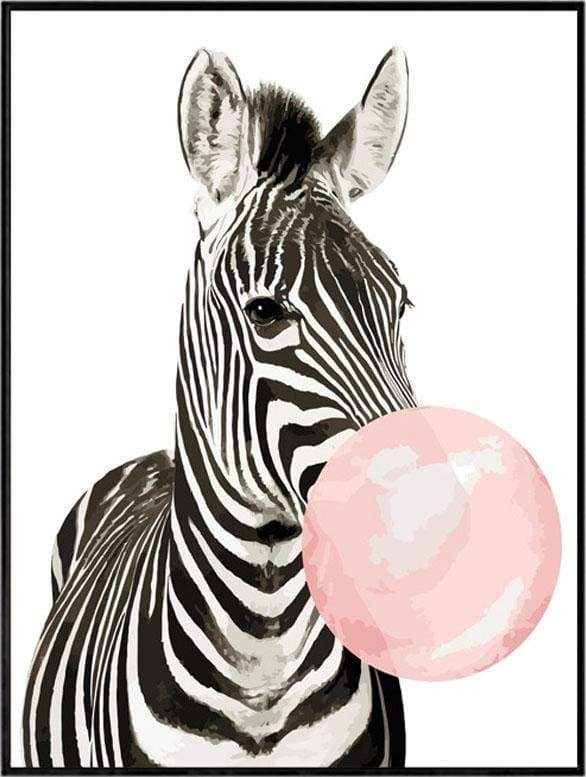 Paint by Numbers Kit - Zebra Bubble