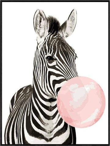 Paint by Numbers Kit - Zebra Bubble
