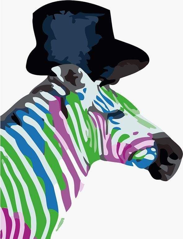 Paint by Numbers Kit - Zebra with