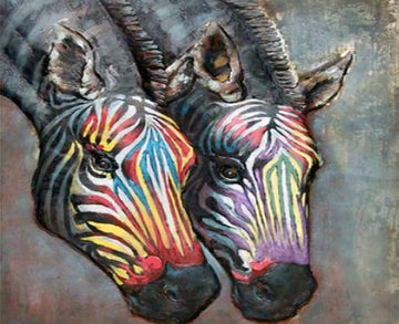 Paint by Numbers Kit - Zebras